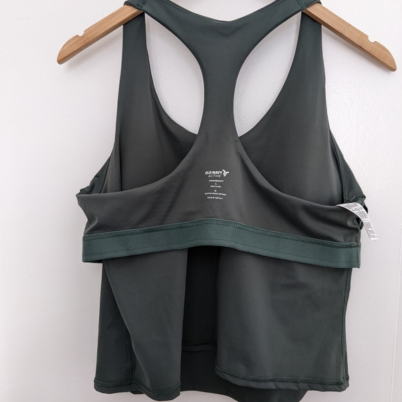 Green athletic tank top - Picture 2 of 2
